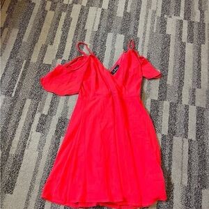 Lulu's Vibrant Red Mini Dress